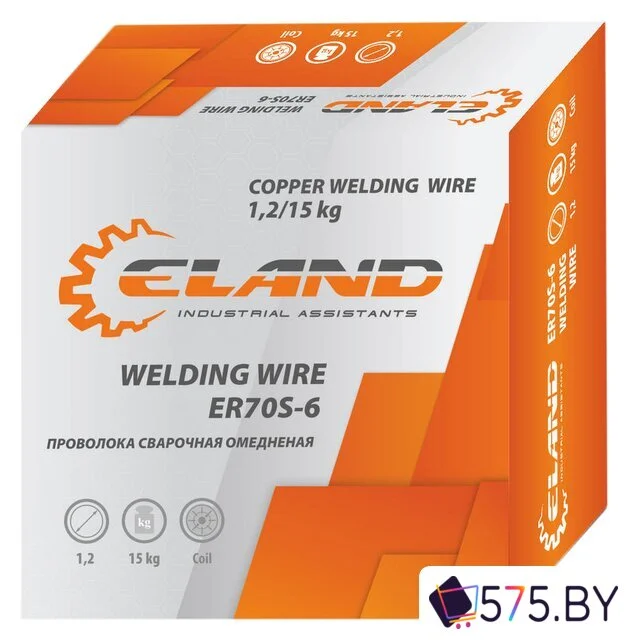 Сварочная проволока  ELAND ER70S-6 ER70S6EL1215 (1.2 мм, 15 кг)