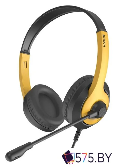 Наушники A4Tech Fstyler FH100U (черный/желтый) в магазине 575.by