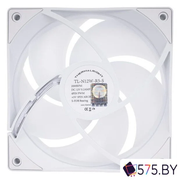 Вентилятор для корпуса Thermalright TL-N12W-R5-S (белый) в магазине 575.by