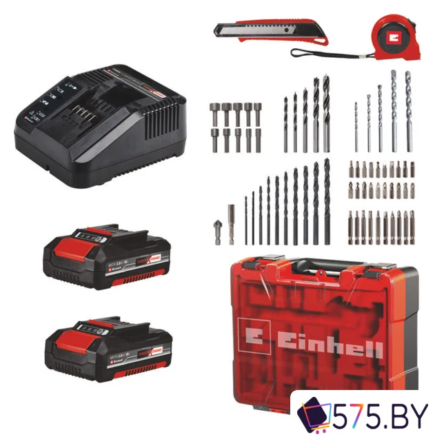 Ударная дрель-шуруповерт Einhell TE-CD 18/40 Li-i +64 4513992 (с 2-мя АКБ, кейс) в магазине 575.by