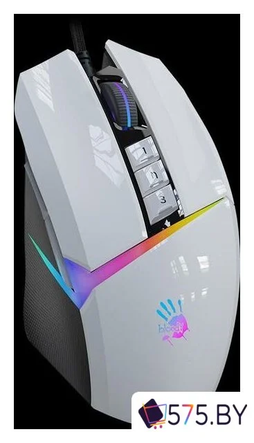 Игровая мышь A4Tech Bloody W60 Max (белый) в магазине 575.by
