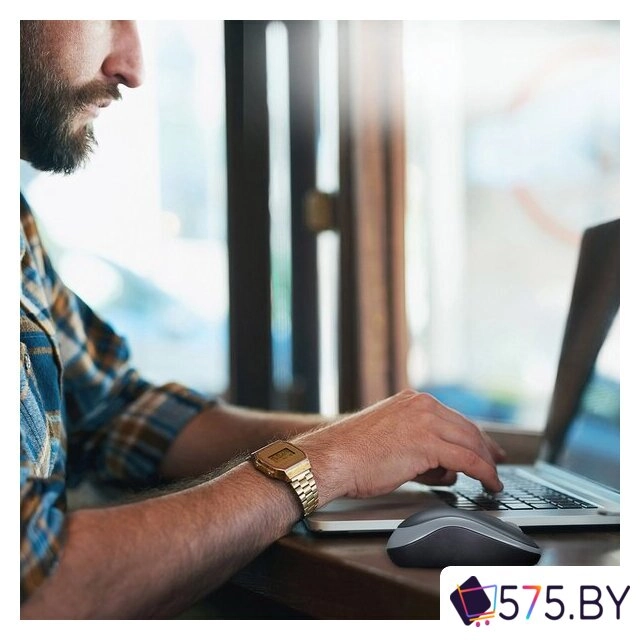 Мышь Logitech M185 (черный/синий) в магазине 575.by