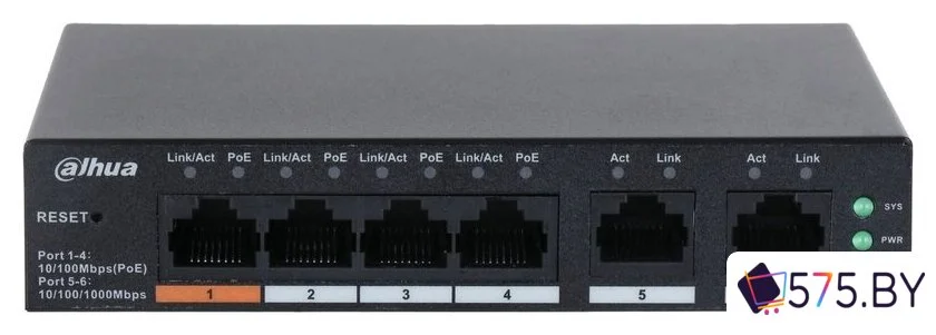 Настраиваемый коммутатор Dahua CS4006-4ET-60 в магазине 575.by