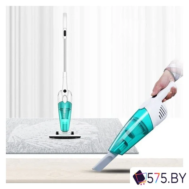 Пылесос Deerma DX118C (международная версия, белый/бирюзовый) в магазине 575.by