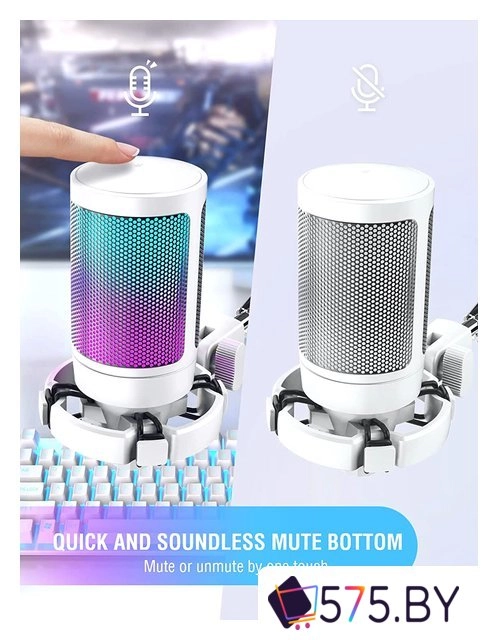 Проводной микрофон FIFINE A6V (белый) в магазине 575.by