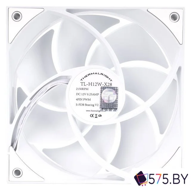 Вентилятор для корпуса Thermalright TL-H12W-X28 (белый) в магазине 575.by