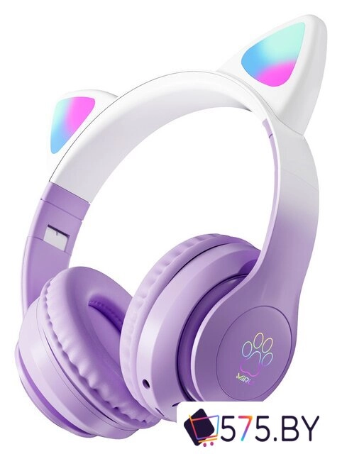 Наушники Miru Cat EP-W10 (сиреневый) в магазине 575.by