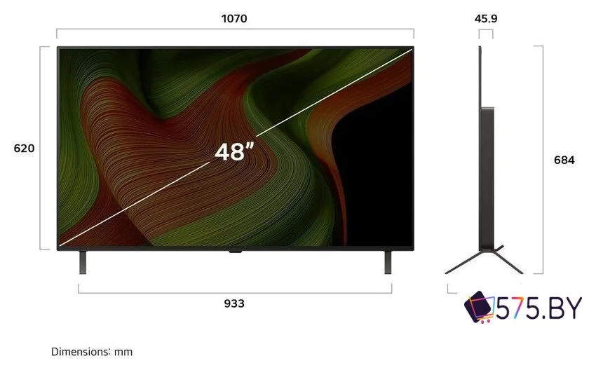 OLED телевизор LG OLED AI B5 OLED48B5RLA в магазине 575.by