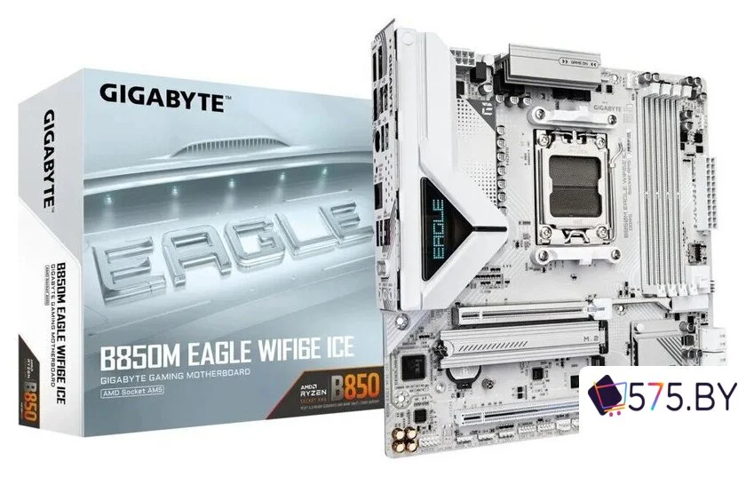 Материнская плата Gigabyte B850M Eagle WiFi6E Ice (rev. 1.0) в магазине 575.by