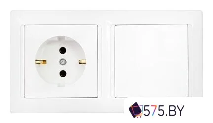 Розетка Bylectrica Стиль В-РЦ-691 (белый) в магазине 575.by