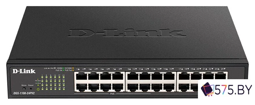 Настраиваемый коммутатор D-Link DGS-1100-24PV2/A3A в магазине 575.by