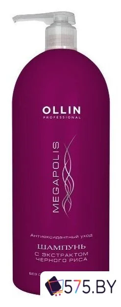 Шампунь Ollin Professional Megapolis Shampoo с экстрактом черного риса 1 л в магазине 575.by