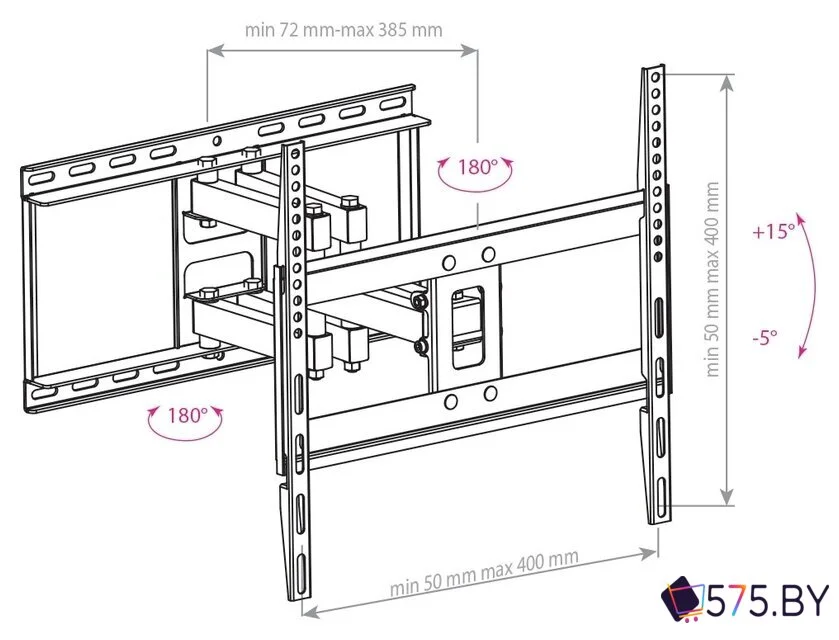 Кронштейн для телевизора Arm Media COBRA-50 в магазине 575.by