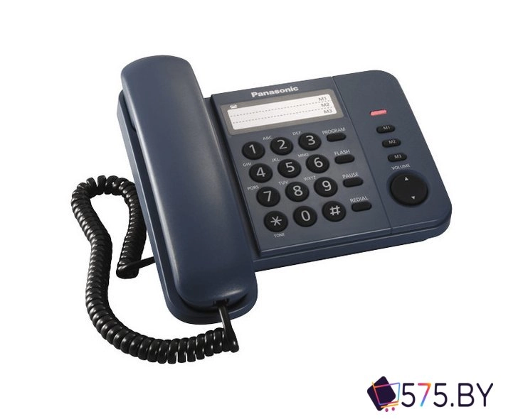 Проводной телефон Panasonic KX-TS2352RUB (черный) в магазине 575.by