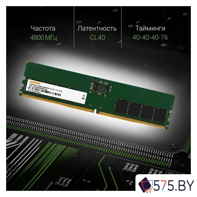 Оперативная память Digma 16ГБ DDR5 4800 МГц DGMAD54800016S в магазине 575.by