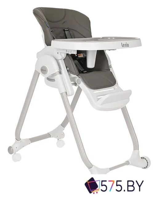 Высокий стульчик Pituso Lerin (серый, экокожа) в магазине 575.by