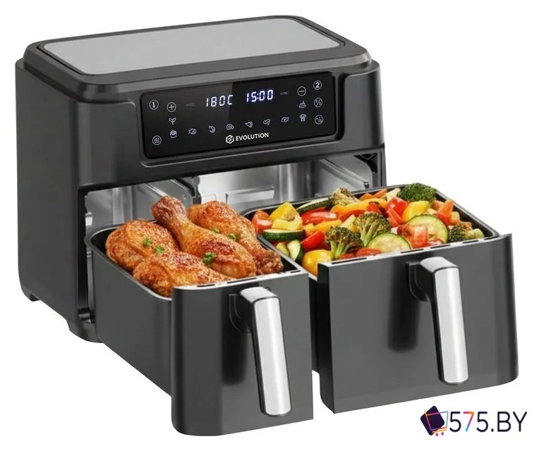 Аэрогриль (аэрофритюрница) Evolution AIRO 10600 Dual в магазине 575.by