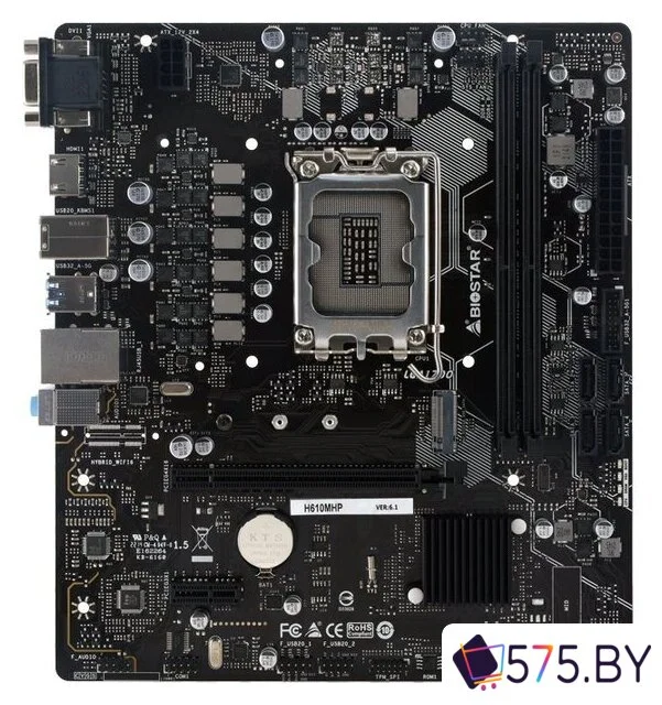 Материнская плата BIOSTAR H610MHP Ver. 6.1 в магазине 575.by