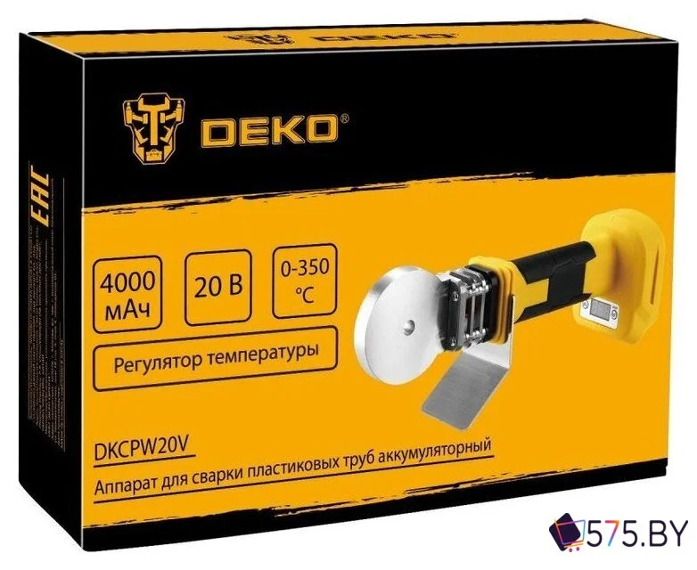 Аппарат для сварки труб Deko DKCPW20V 086-3000 (с 1-им АКБ) в магазине 575.by