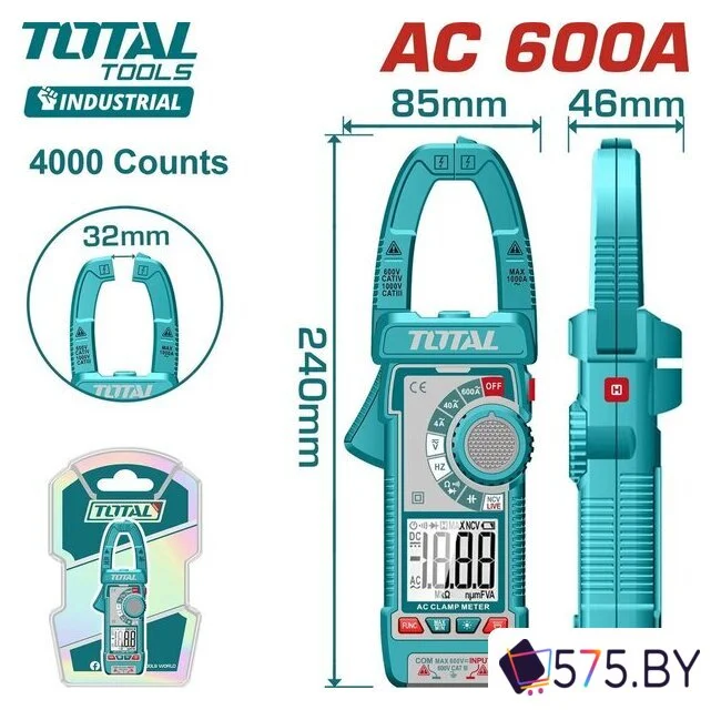 Токовые клещи Total TMT766001 в магазине 575.by