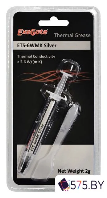 Термопаста ExeGate ETS-6WMK Silver EX282346RUS (2 г.) в магазине 575.by
