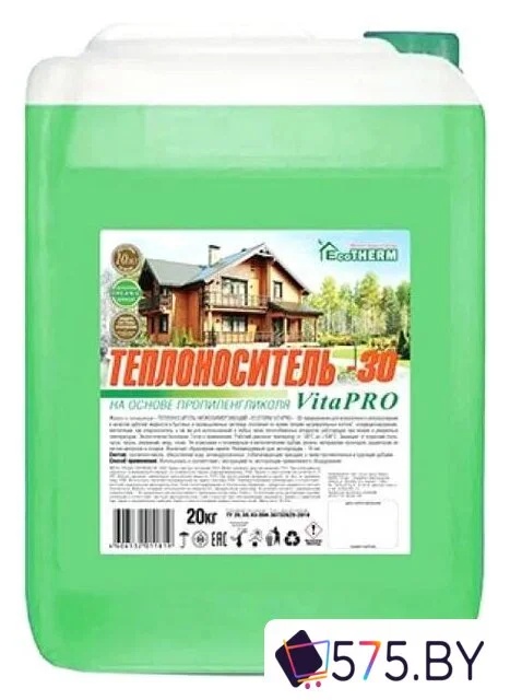 Теплоноситель EcoTherm VitaPro -30 C 20 кг в магазине 575.by