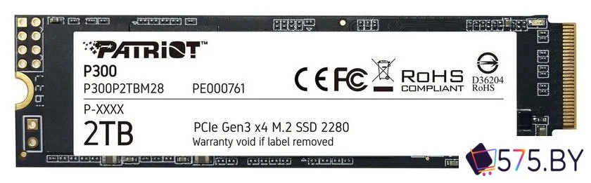 SSD Patriot P300 2TB P300P2TBM28 в магазине 575.by