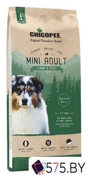 Сухой корм для собак Chicopee CNL Mini Adult Lamb & Rice 15 кг в магазине 575.by