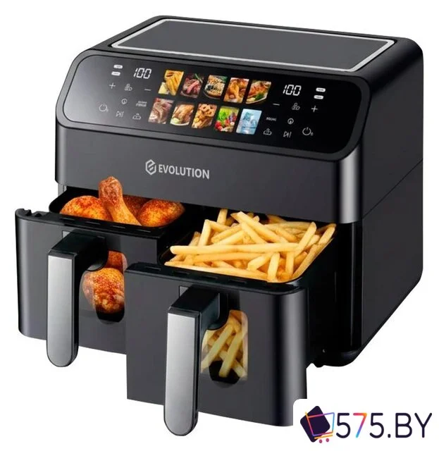 Аэрогриль (аэрофритюрница) Evolution AIRO 9800ТW Dual в магазине 575.by