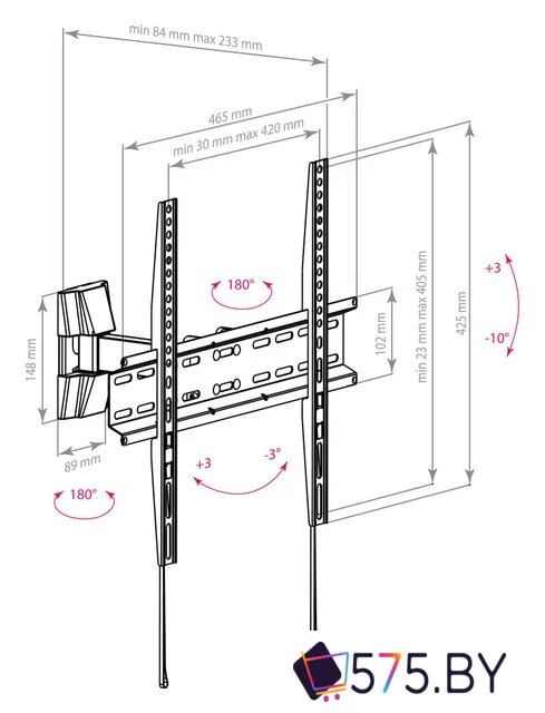 Кронштейн для телевизора Arm Media LCD-413 в магазине 575.by