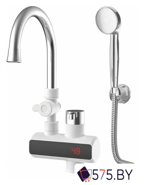 Проточный электрический водонагреватель кран+душ Atlanta ATH-7437 в магазине 575.by