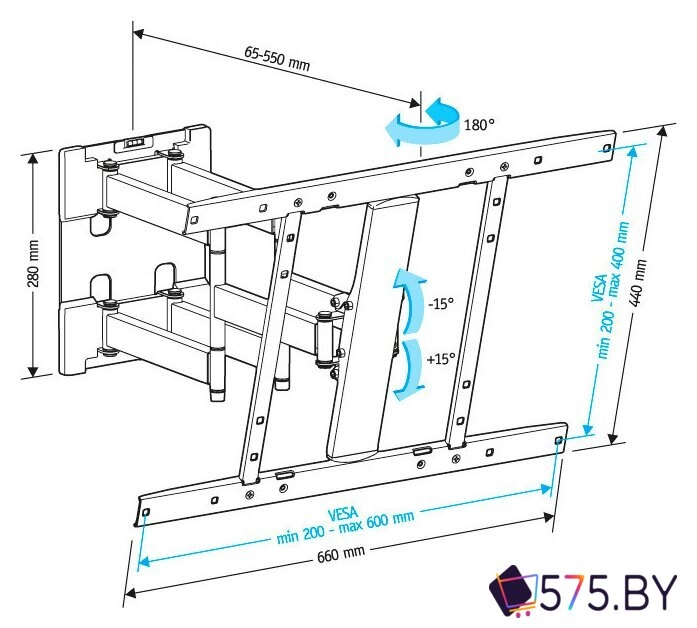 Кронштейн для телевизора Holder LCD-SU6602 в магазине 575.by