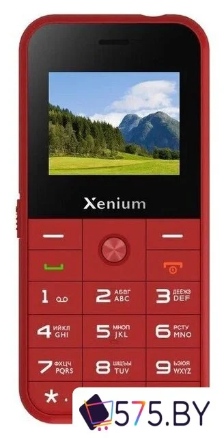 Кнопочный телефон Xenium X718 (красный)