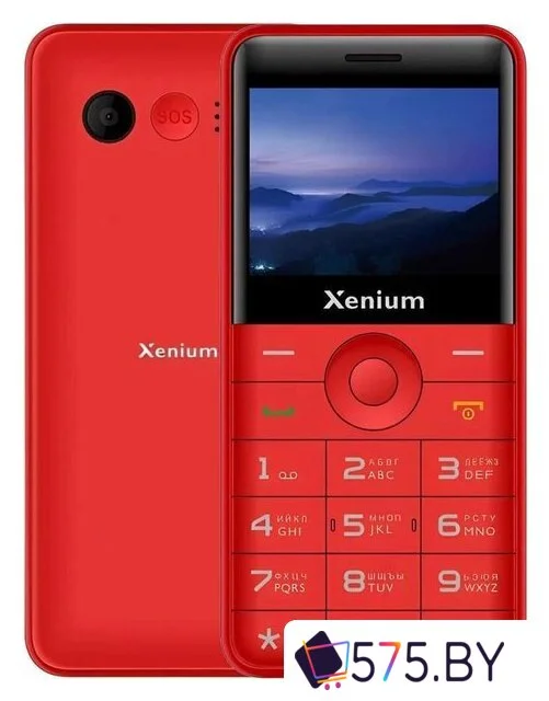 Кнопочный телефон Xenium X700 (красный)