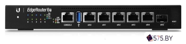 Управляемый коммутатор 3-го уровня Ubiquiti EdgeRouter 6P в магазине 575.by