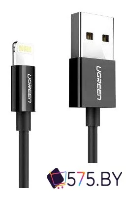 Кабель Ugreen US155 80823 USB Type-A - Lightning (2 м, черный) в магазине 575.by