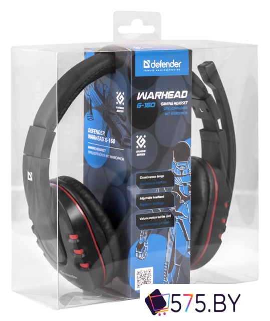 Наушники Defender Warhead G-160 (черный/красный) в магазине 575.by