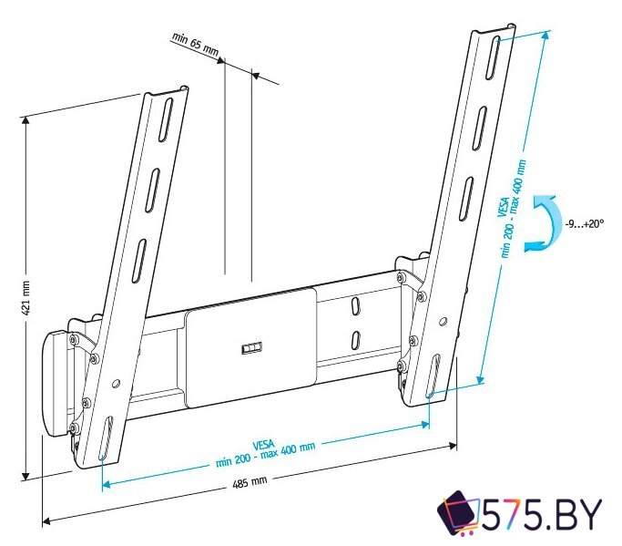 Кронштейн для телевизора Holder LCD-T4612 в магазине 575.by
