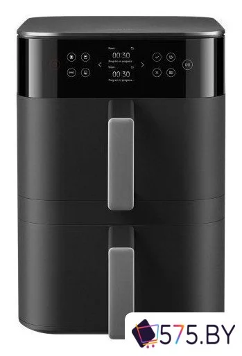 Аэрогриль (аэрофритюрница) Xiaomi Smart Double Stack Air Fryer 12L MAF-DS1201 (евровилка, черный) в магазине 575.by