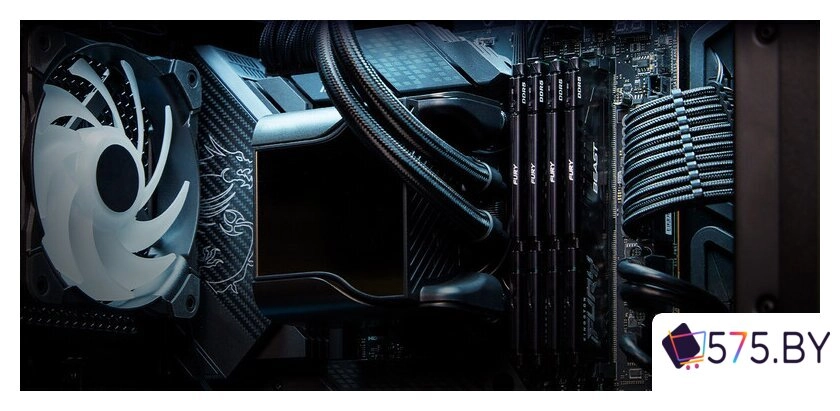 Оперативная память Kingston FURY Beast 2x16ГБ DDR5 6400 МГц KF564C32BBK2-32 в магазине 575.by