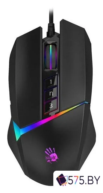 Игровая мышь A4Tech Bloody W60 Max (черный) в магазине 575.by