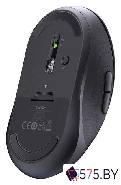 Мышь Baseus F02 Ergonomic Wireless Mouse (черный, без батарейки в комплекте) в магазине 575.by