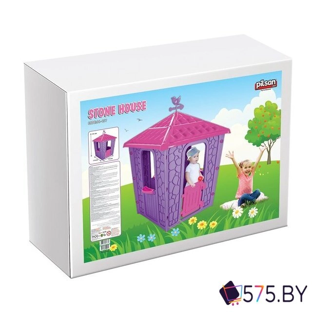 Игровой домик Pilsan Stone House 06437 (фиолетовый) в магазине 575.by