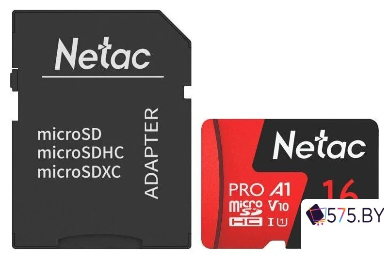 Карта памяти Netac P500 Extreme Pro 16GB NT02P500PRO-016G-R (с адаптером) в магазине 575.by