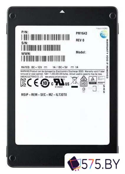 SSD Samsung PM1643a 15.36TB MZILT15THALA-00007 в магазине 575.by