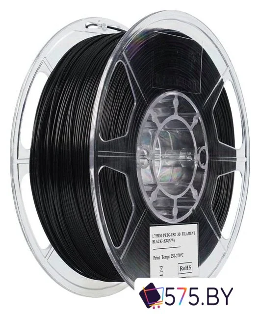 Филамент eSUN PETG-ESD PETG-ESD175B1TZ1 (1.75 мм, 1 кг, черный) в магазине 575.by