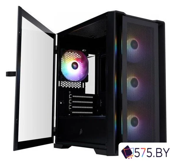 Корпус 1stPlayer TRILOBITE T4 MESH FRGB (черный) в магазине 575.by