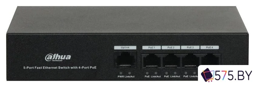 Неуправляемый коммутатор Dahua DH-PFS3005-4ET-36 в магазине 575.by