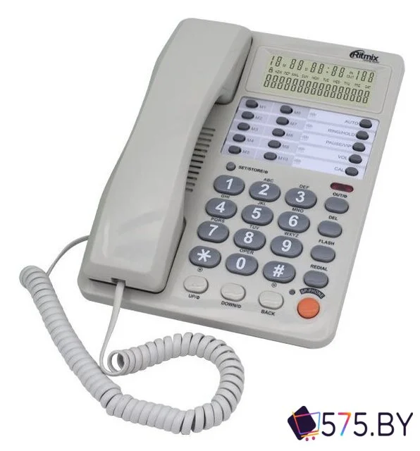 Проводной телефон Ritmix RT-495 (белый) в магазине 575.by