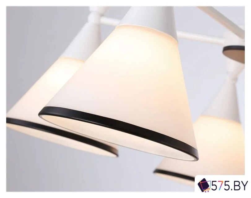Припотолочная люстра Ambrella light Traditional TR3165/5 WH/BK (белый/черный) в магазине 575.by